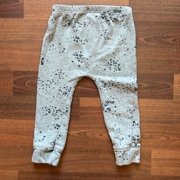 Play Up jogger sweatpants, grey with black dots, 24 months - Picture 4 of 4